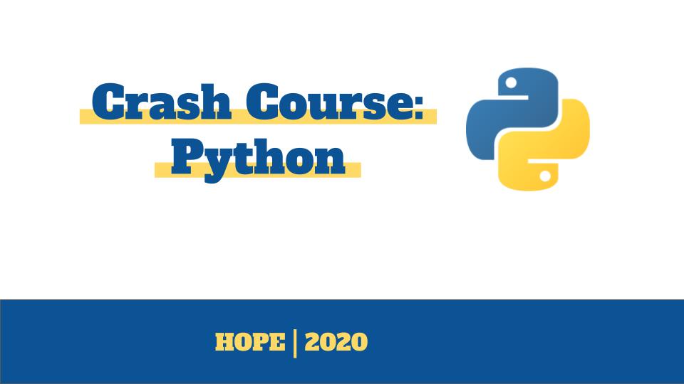 [WHS Site] Crash Course_ Python